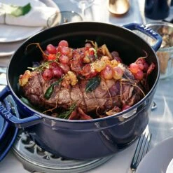 Staub 4-quart Sapphire Blue Round Dutch Oven -Zwilling Shop 000011035 1