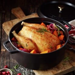 Staub 4-quart Matte Black Round Dutch Oven -Zwilling Shop 000017453 1