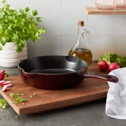 Staub 8.5" Grenadine Cast Iron Deep Traditional Skillet -Zwilling Shop 1029930 05
