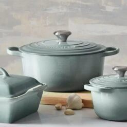 Le Creuset Signature Cast Iron 9-quart Sea Salt Round Dutch Oven -Zwilling Shop 10 ec050acb af1e 4b07 a094 e2ff1720fac5
