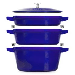 Staub 4 Piece Sapphire Blue Stackable Cast Iron Cookware Set 12 Staub 4 Piece Sapphire Blue Stackable Cast Iron Cookware Set -Zwilling Shop 1 dd8c3e8d 478e 4eb9 bcb6 92176f2a0bd7