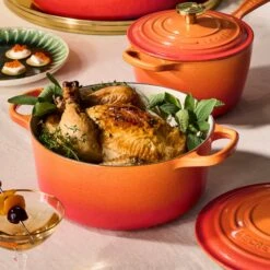 Le Creuset Signature Cast Iron 4.5-quart Flamme Doree Round Dutch Oven -Zwilling Shop 20241011 Q125BRAISEDCHICKEN 003 710bc258 e085 4706 95be eb8c44a594e0