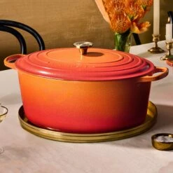 Le Creuset Signature Cast Iron 15.5-quart Flamme Doree Oval Dutch Oven -Zwilling Shop 20241011 Q125BRAISEDCHICKEN 004