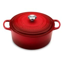 Le Creuset Signature Cast Iron 9-quart Cerise Round Dutch Oven