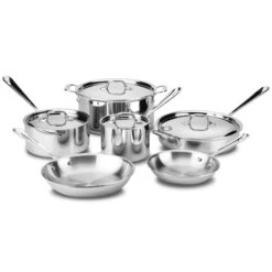 All-Clad D3 Stainless 10 Piece Cookware Set