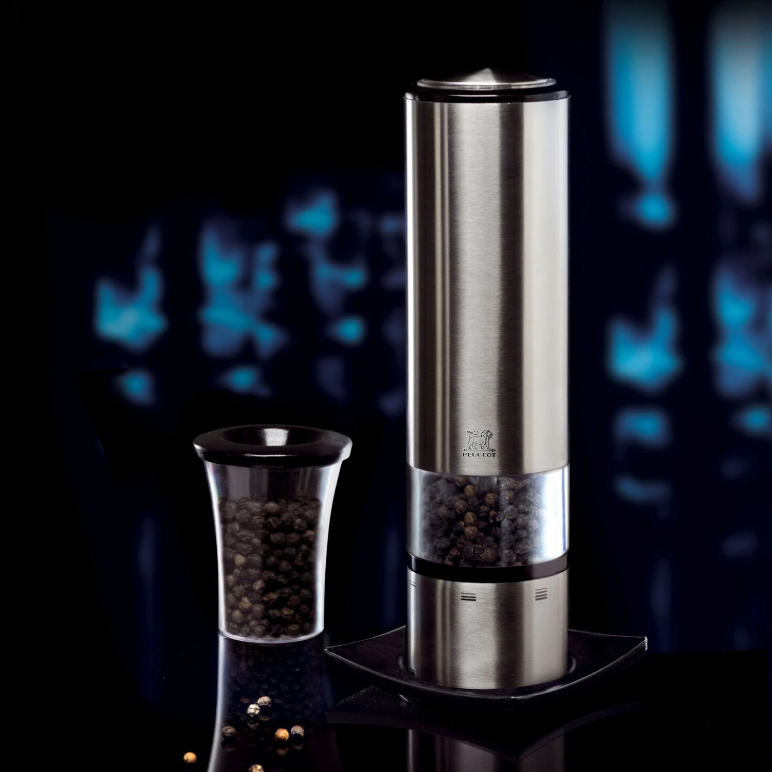 Peugeot Elis Sense 8" Stainless Steel Electric Pepper Mill 3 Peugeot Elis Sense 8" Stainless Steel Electric Pepper Mill