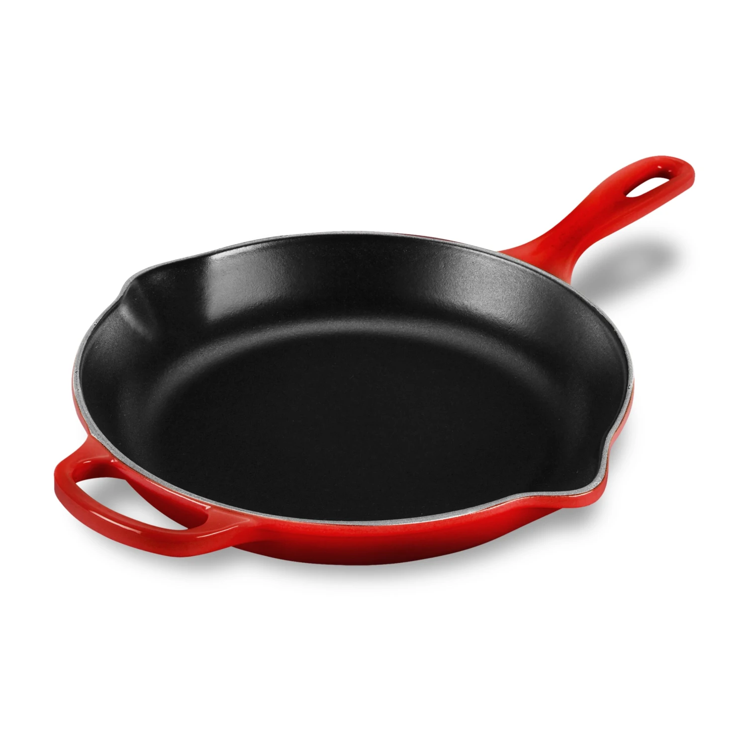 Le Creuset Signature Cast Iron 10.25" Cerise Skillet 3 Le Creuset Signature Cast Iron 10.25" Cerise Skillet