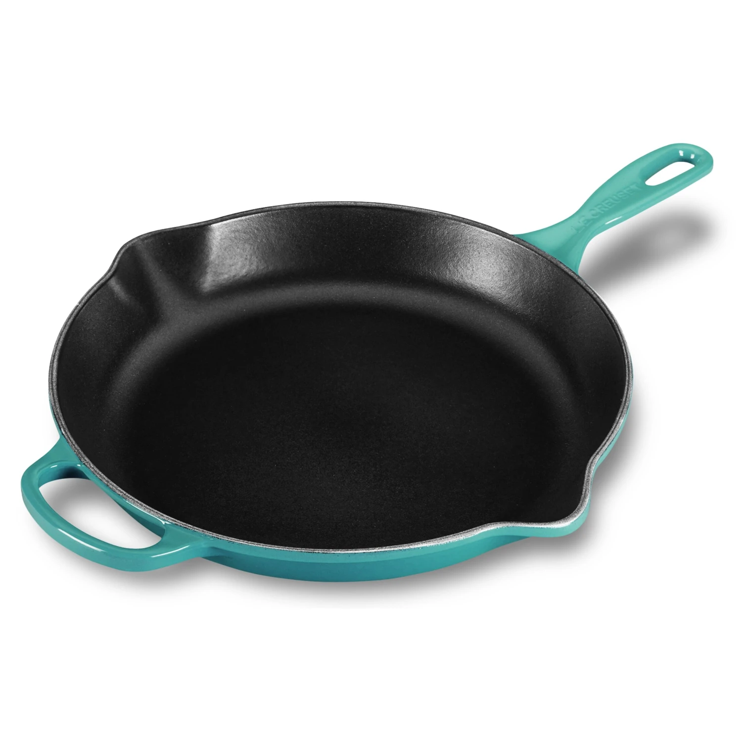 Le Creuset Signature Cast Iron 11.75" Caribbean Skillet 3 Le Creuset Signature Cast Iron 11.75" Caribbean Skillet