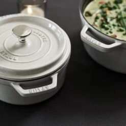 Staub 4-quart White Truffle Round Dutch Oven -Zwilling Shop 30570