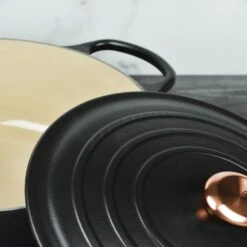 Le Creuset Signature Cast Iron 8-quart Licorice Oval Dutch Oven With Copper Knob -Zwilling Shop 32945 487d3457 dff6 4eb9 a974 7e2c2edb457d