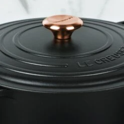 Le Creuset Signature Cast Iron 8-quart Licorice Oval Dutch Oven With Copper Knob -Zwilling Shop 32946 a168b8b0 c0d3 43f5 85fe 9091c02ba2ea