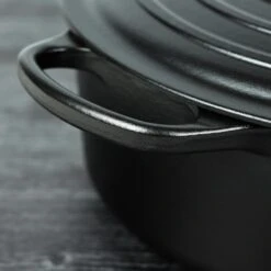 Le Creuset Signature Cast Iron 8-quart Licorice Oval Dutch Oven With Copper Knob -Zwilling Shop 32948