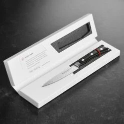 Wusthof Ikon Blackwood 4.5" Utility Knife 13 Wusthof Ikon Blackwood 4.5" Utility Knife -Zwilling Shop 33401