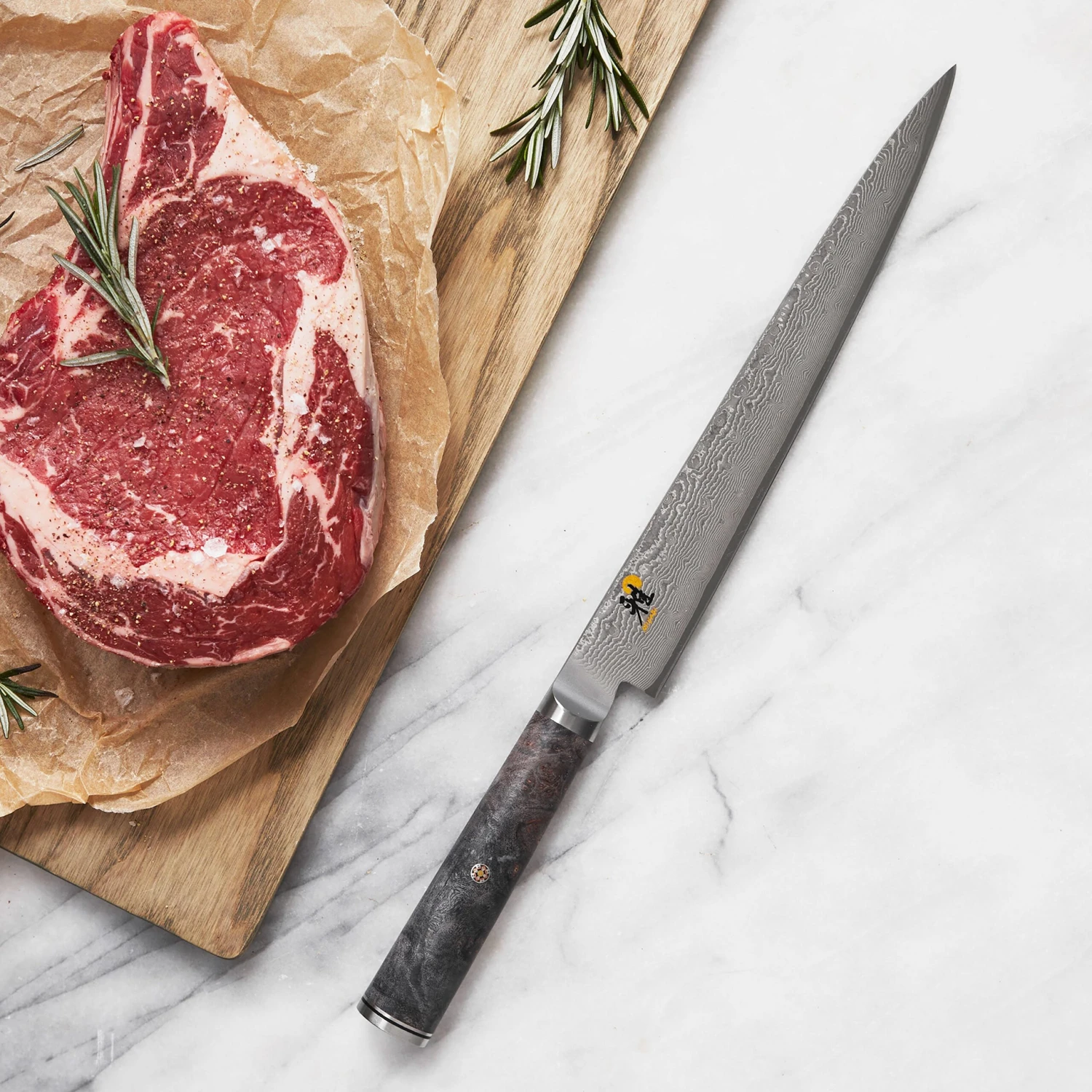 Miyabi Black 9.5" Slicing Knife 9 Miyabi Black 9.5" Slicing Knife - Image 7