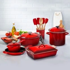 Le Creuset Signature Cast Iron 16 Piece Cerise Cookware Set -Zwilling Shop 34455