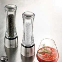 Peugeot Daman 8" U'Select Acrylic & Stainless Steel Salt & Pepper Mill Set -Zwilling Shop 34627