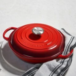 Le Creuset Signature Cast Iron 9 Piece Cerise Cast Iron Cookware Set 13 Le Creuset Signature Cast Iron 9 Piece Cerise Cast Iron Cookware Set -Zwilling Shop 35301