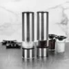 Peugeot Elis Sense 8" Stainless Steel Electric Salt & Pepper Mill Set
