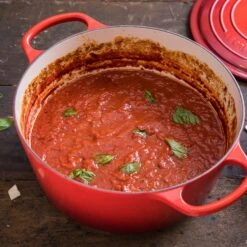 Le Creuset Signature Cast Iron 6.75-quart Cerise Round Wide Dutch Oven With Copper Knob -Zwilling Shop 37485