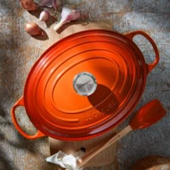 Le Creuset Signature Cast Iron 5-quart Flame Oval Dutch Oven -Zwilling Shop 37619 982c4c87 dddf 47c6 96c9 b946901b7ee1