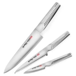 Global Ukon 3 Piece Knife Set -Zwilling Shop 37758