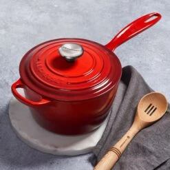 Le Creuset Signature Cast Iron 2.25-quart Cerise Saucepan -Zwilling Shop 37826