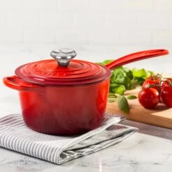 Le Creuset Signature Cast Iron 2.25-quart Cerise Saucepan -Zwilling Shop 37828