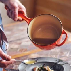 Le Creuset Signature Cast Iron 1.75-quart Flame Saucepan -Zwilling Shop 37845 820a83b9 6fc6 49ae 9779 a270fcd122bd