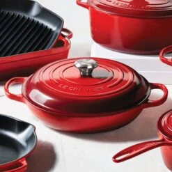Le Creuset Signature Cast Iron 5-quart Cerise Braiser -Zwilling Shop 37919