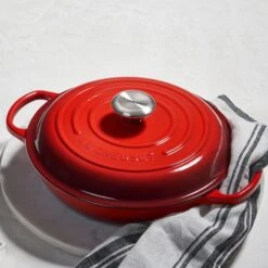 Le Creuset Signature Cast Iron 5-quart Cerise Braiser -Zwilling Shop 37924