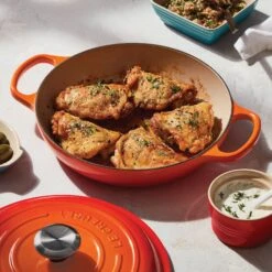 Le Creuset Signature Cast Iron 5-quart Flame Braiser -Zwilling Shop 37947 bf462fff 50c8 4a51 ab26 9d0f07683452