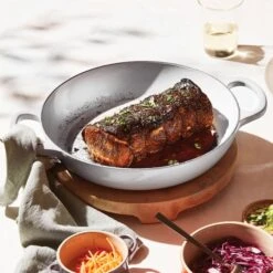 Le Creuset Signature Cast Iron 3.5-quart White Braiser -Zwilling Shop 38006