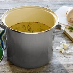 Le Creuset Enameled Steel 8-quart Oyster Stock Pot 13 Le Creuset Enameled Steel 8-quart Oyster Stock Pot -Zwilling Shop 38083