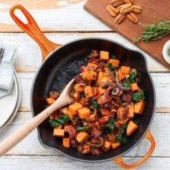 Le Creuset Signature Cast Iron 11.75" Flame Skillet -Zwilling Shop 38177