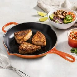 Le Creuset Signature Cast Iron 11.75" Flame Skillet -Zwilling Shop 38179