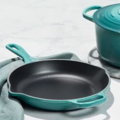 Le Creuset Signature Cast Iron 10.25" Caribbean Skillet -Zwilling Shop 38196