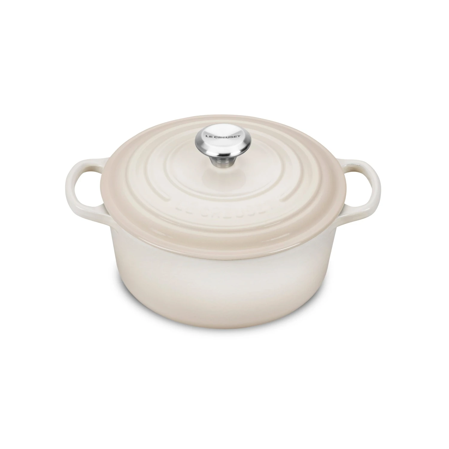Le Creuset Signature Cast Iron 3.5-quart Meringue Round Dutch Oven 3 Le Creuset Signature Cast Iron 3.5-quart Meringue Round Dutch Oven