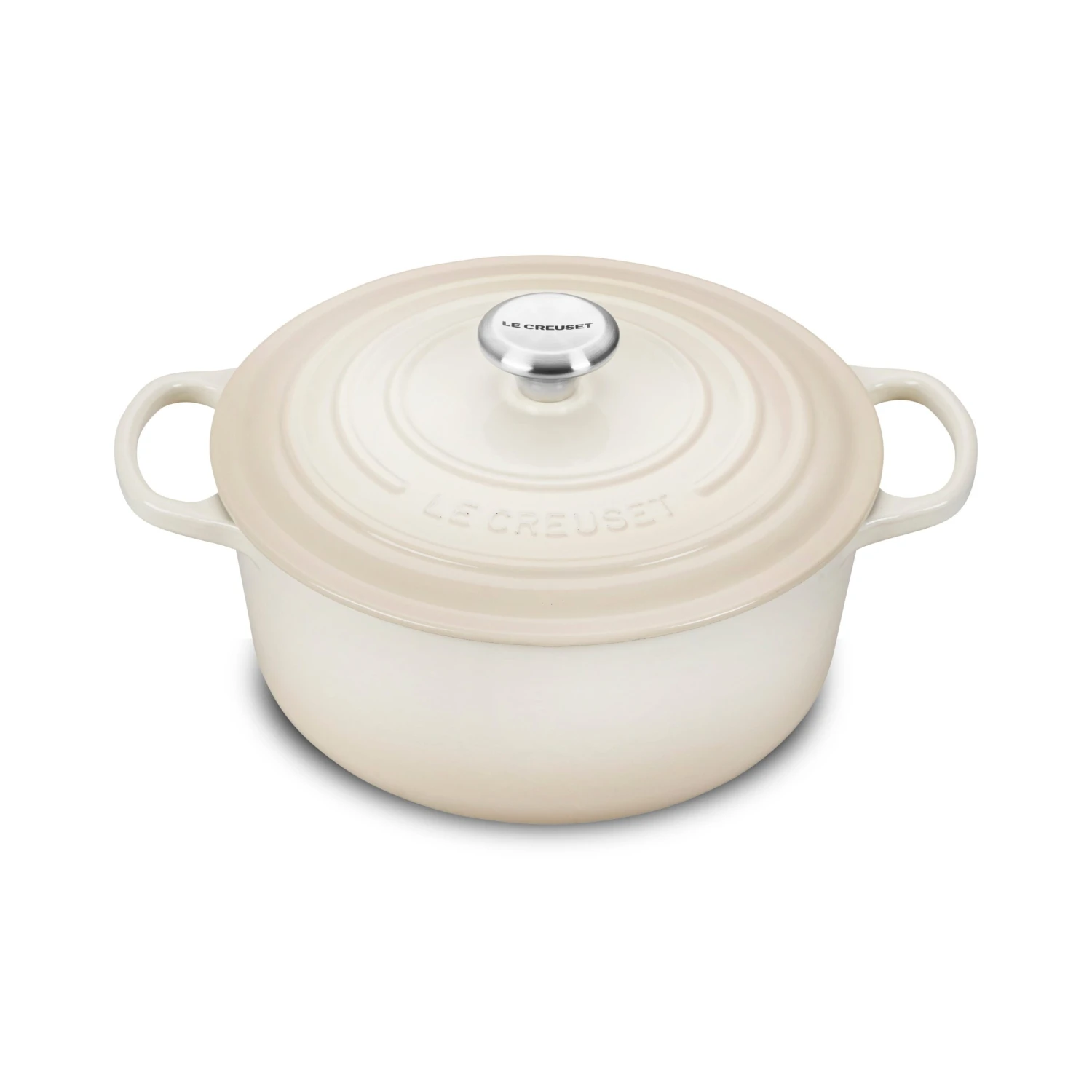 Le Creuset Signature Cast Iron 5.5-quart Meringue Round Dutch Oven 3 Le Creuset Signature Cast Iron 5.5-quart Meringue Round Dutch Oven