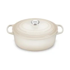 Le Creuset Signature Cast Iron 6.75-quart Meringue Oval Dutch Oven
