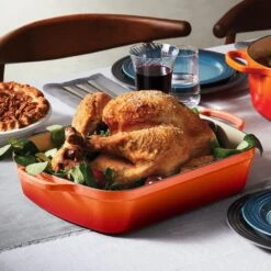 Le Creuset Signature Cast Iron 12.75" X 9.75" Flame Roasting Pan -Zwilling Shop 38488 41ebbc77 7a07 491c a698 e411f1972c88