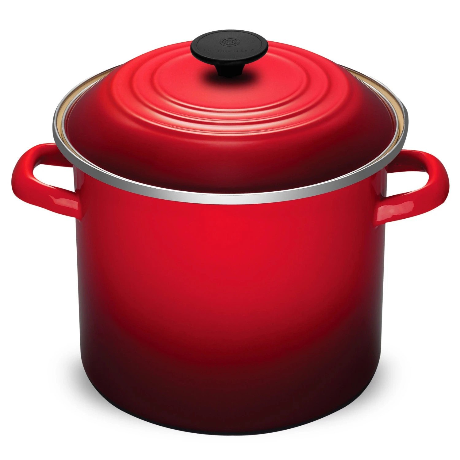 Le Creuset Enameled Steel 8-quart Cerise Stock Pot 3 Le Creuset Enameled Steel 8-quart Cerise Stock Pot