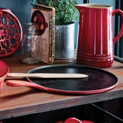 Le Creuset Cast Iron 10.75" Cerise Crepe Pan -Zwilling Shop 38562