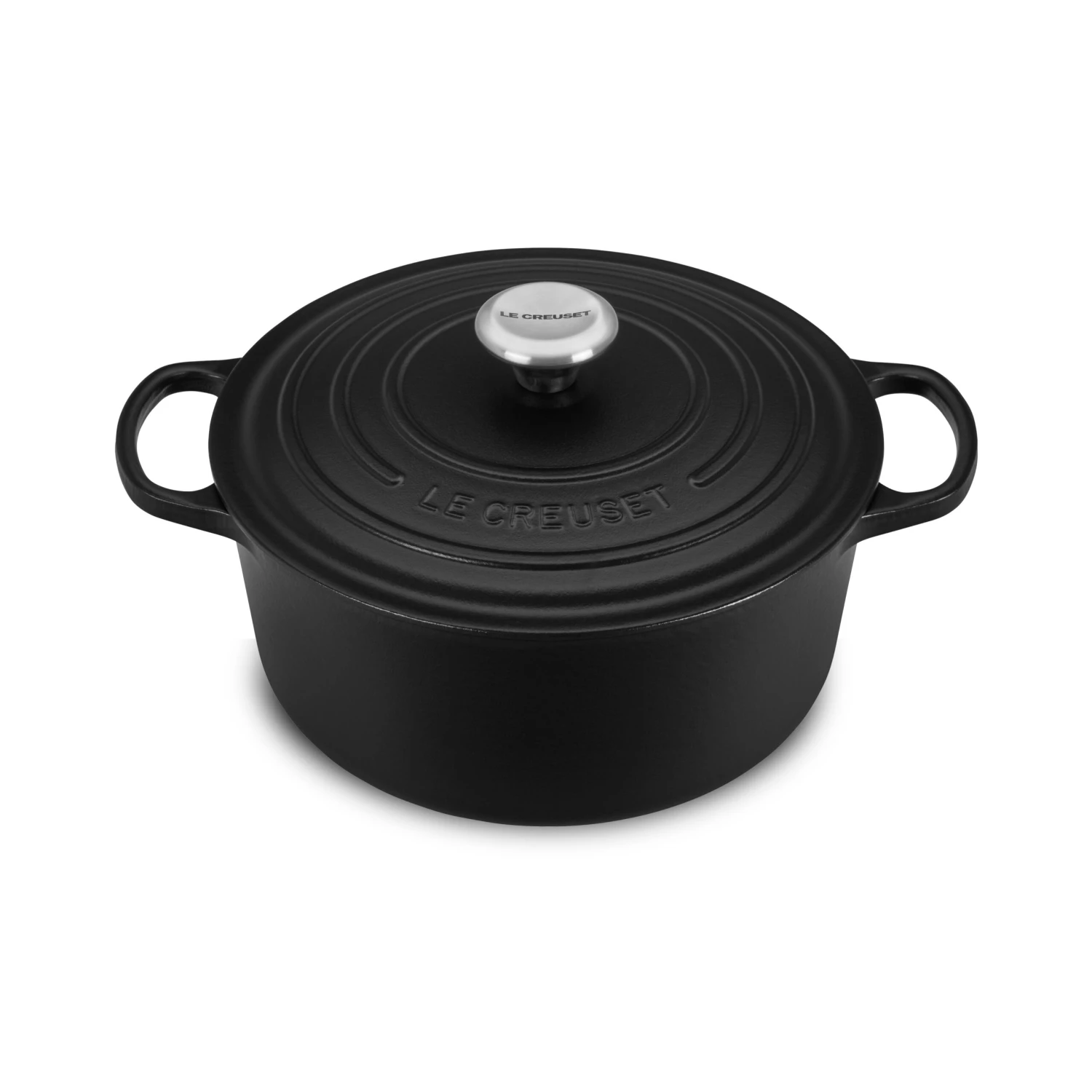 Le Creuset Signature Cast Iron 5.5-quart Licorice Round Dutch Oven 3 Le Creuset Signature Cast Iron 5.5-quart Licorice Round Dutch Oven