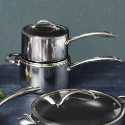 Scanpan HaptIQ 4-quart Stainless Steel Nonstick Saucepan -Zwilling Shop 39173 bad62db1 f458 42d3 939d 7c7de3d6078f
