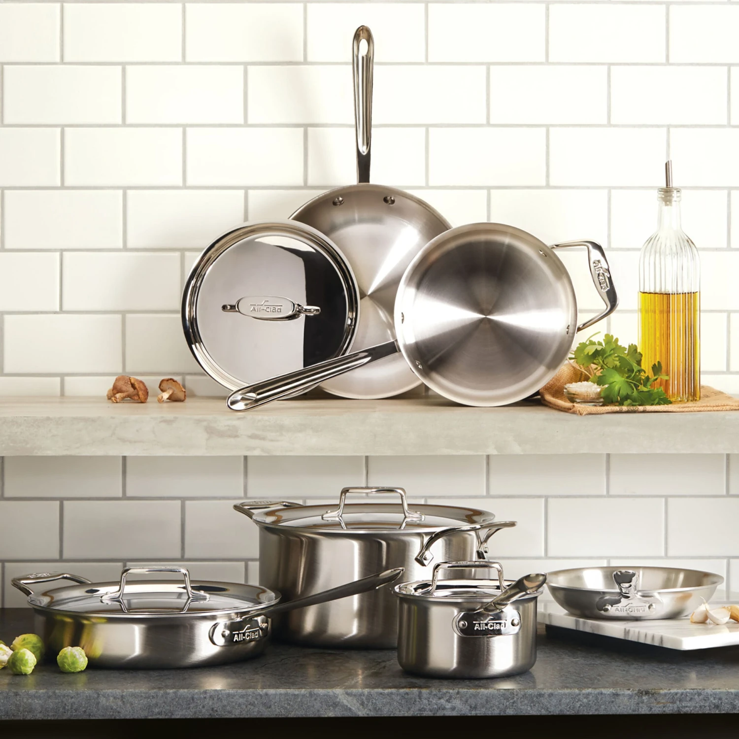 All-Clad D5 Brushed Stainless 10" Fry Pan 9 All-Clad D5 Brushed Stainless 10" Fry Pan - Image 7