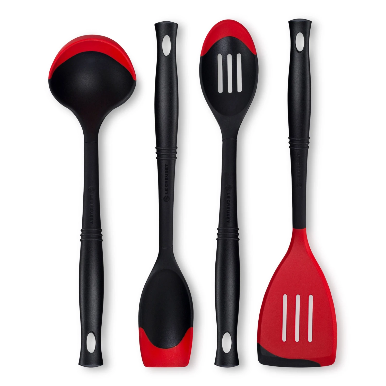 Le Creuset 4 Piece Bi-Material Silicone Utensil Set 3 Le Creuset 4 Piece Bi-Material Silicone Utensil Set