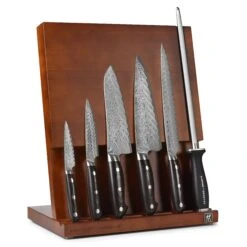 Kramer Stainless Damascus 7 Piece Magnetic Easel Knife Block Set 23 Kramer Stainless Damascus 7 Piece Magnetic Easel Knife Block Set -Zwilling Shop 39749
