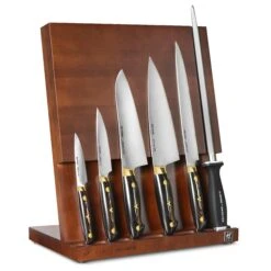 Kramer Carbon 2.0 7 Piece Magnetic Easel Knife Block Set -Zwilling Shop 39759