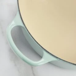 Le Creuset Signature Cast Iron 6.75-quart Sea Salt Round Wide Dutch Oven With Copper Knob -Zwilling Shop 3 55ef4953 0d21 49d4 94ac 7b6338057866