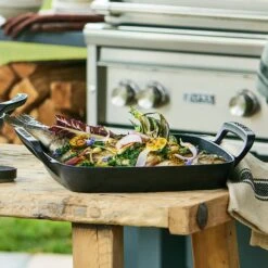 Le Creuset Alpine Outdoor Cast Iron 12" Square Grill Basket -Zwilling Shop 3 8c8d9b9b 7419 42f1 a998 de1cd29bc45e